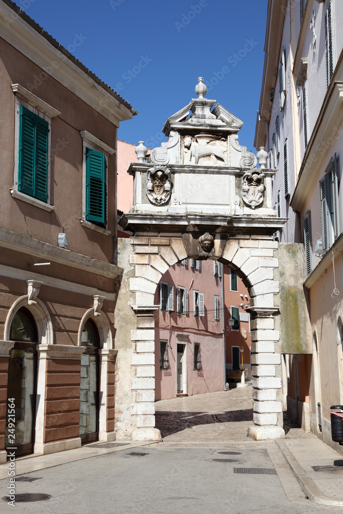 Obraz premium Gate to the old town of Rovinj, Croatia