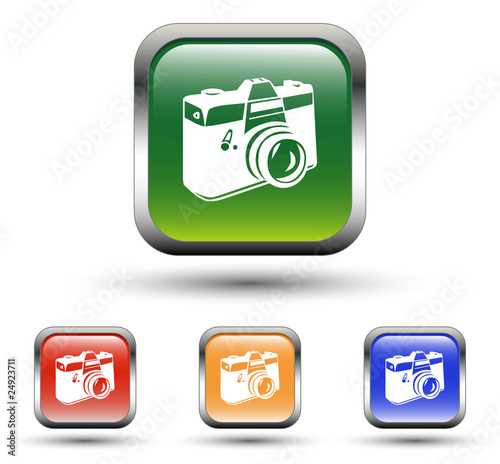 Camera Sign Square Icons