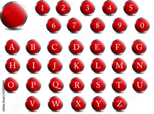 alphabet and numbers
