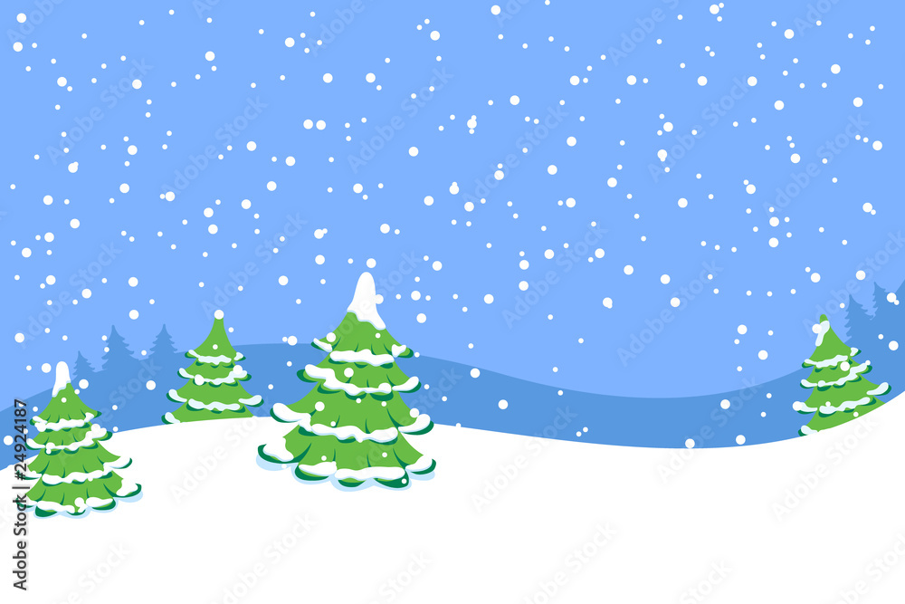 Excellent winter background. A vector illustration