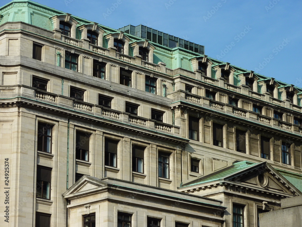 Classical architecture in central Brussels