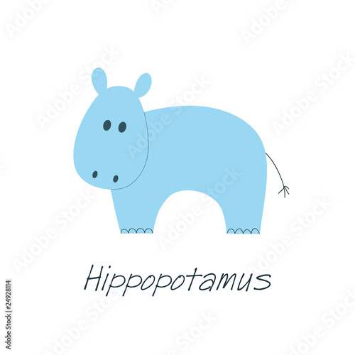 Little blue hippo