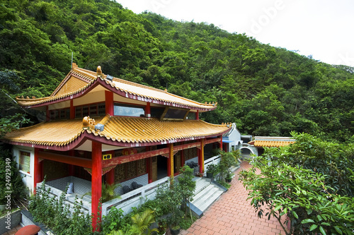 chinese temple in a mountain
