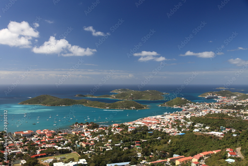 Panoramic view of Charlotte Amalie