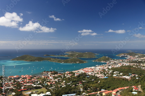 Panoramic view of Charlotte Amalie