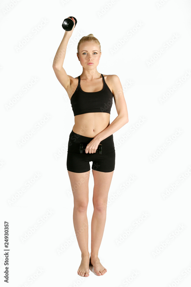 Fototapeta premium Fitness B&W Hantle