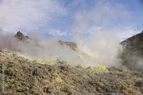 Fotografie Smoking Volcanic Fumarole