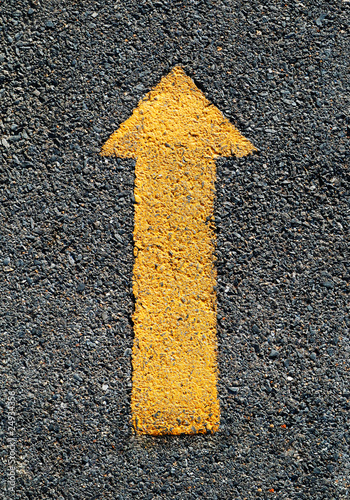 A forwarded yellow arrow