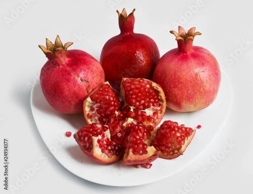 ripe pomegranates