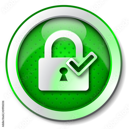 Security lock ON icon