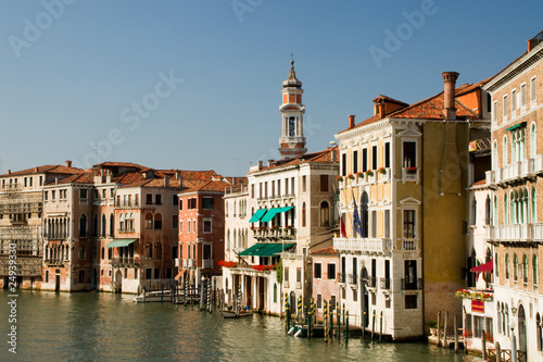 canale grande Kanal Fluss Venedig pier kai bootssteg