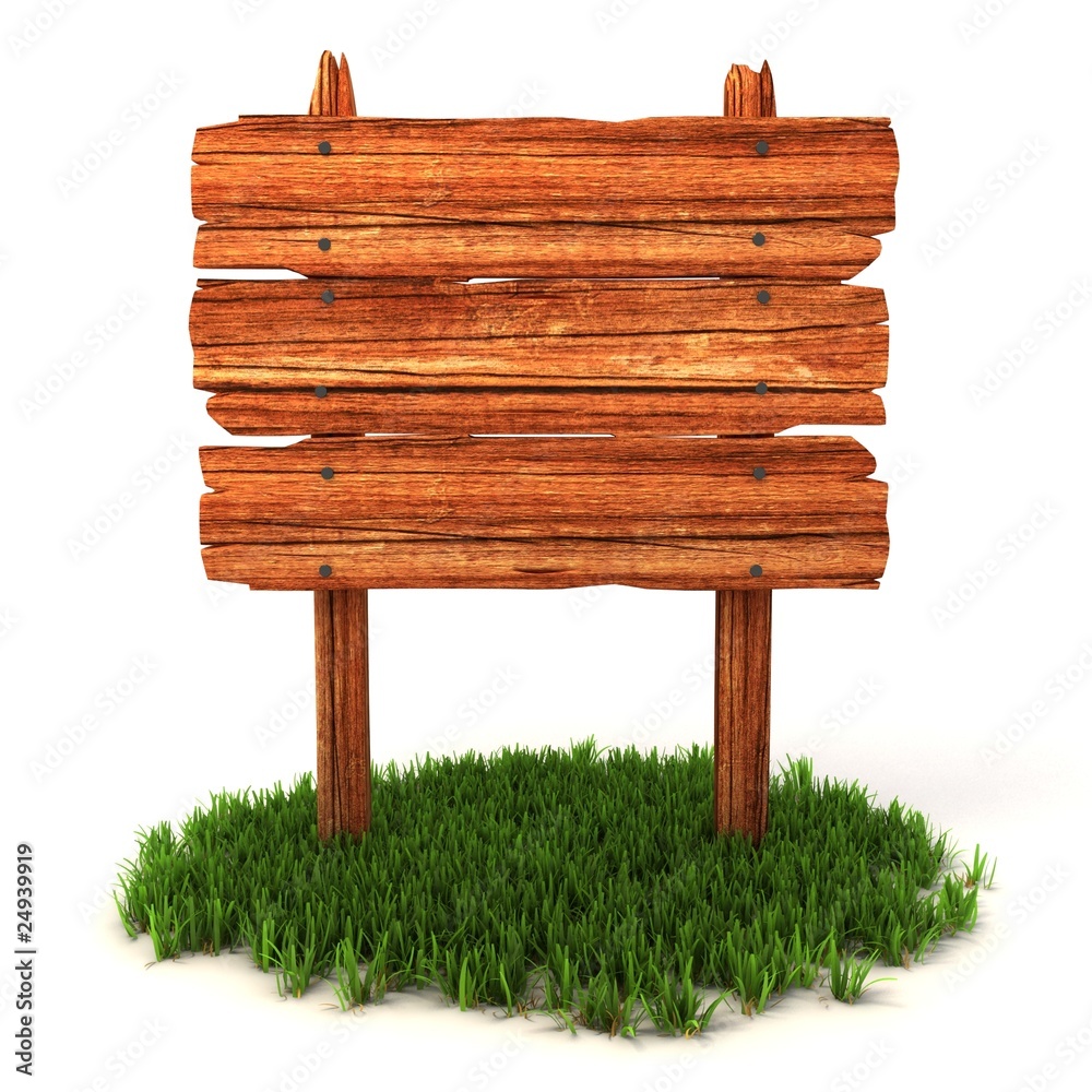 old wooden billboard on the grass old wooden billboard on the grass
