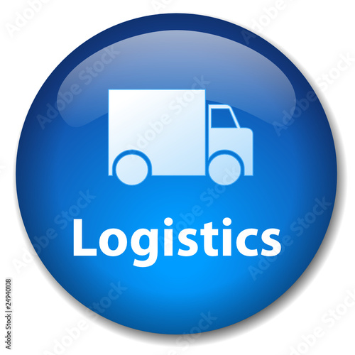 LOGISTICS Web Button (transport delivery express supply chain)