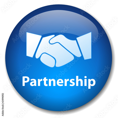 PARTNERSHIP Web Button (handshake contract business contracts)