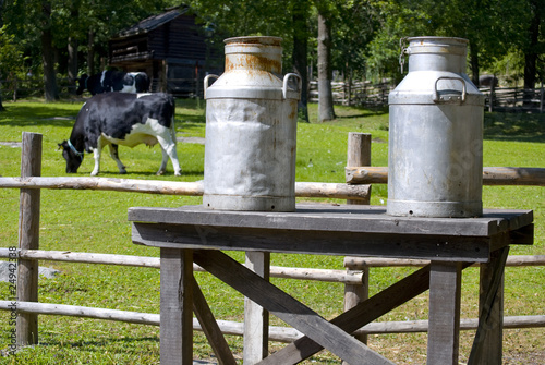 Milk bottles