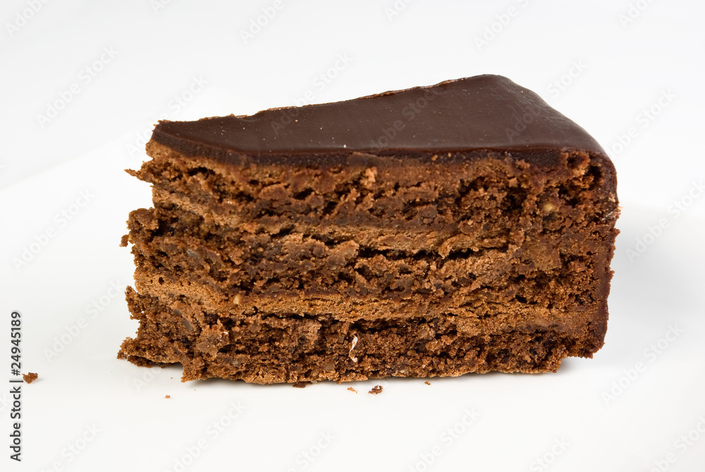 layered chocolate cake with ganache and butter cream filling layered chocolate cake with ganache and butter cream filling