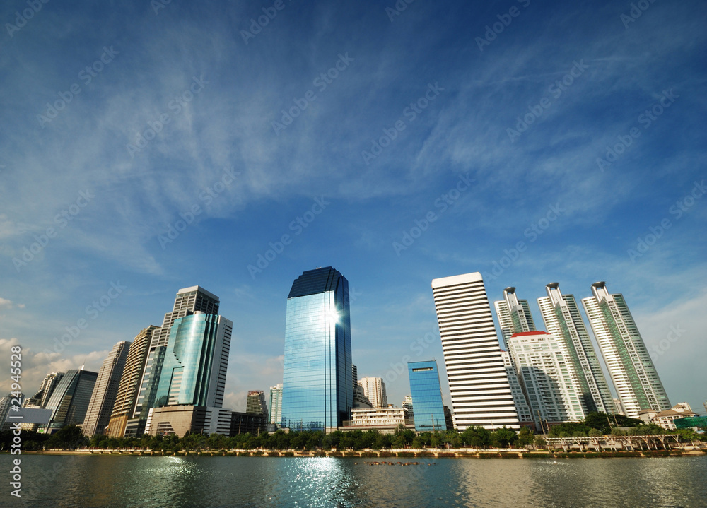 Naklejka premium Bangkok City Scape