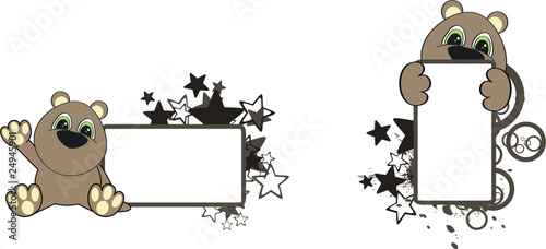 teddy bear cartoon copyspace