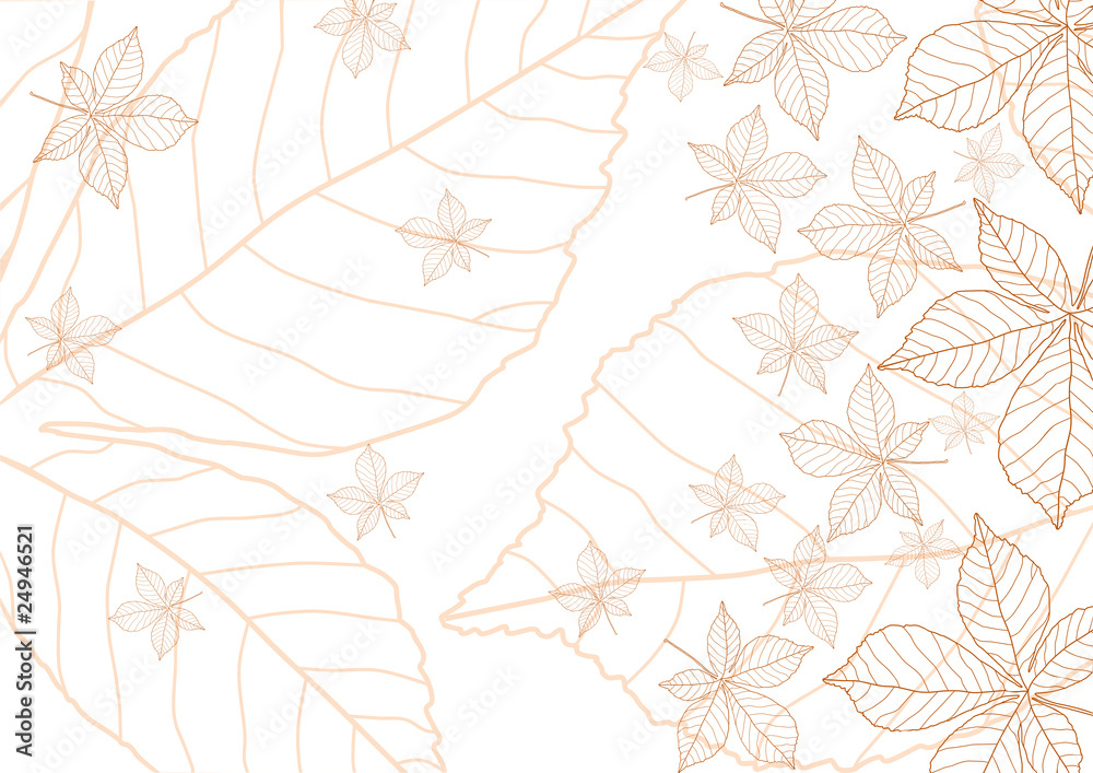 brown leaves pattern