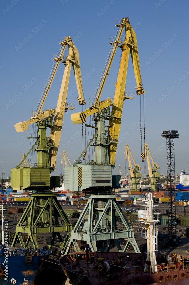 Port cranes