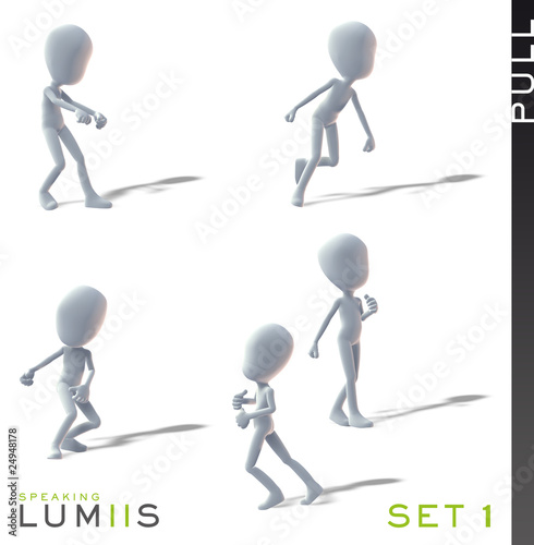 Lumiis 3D-Figuren weiss Ziehen Set 1