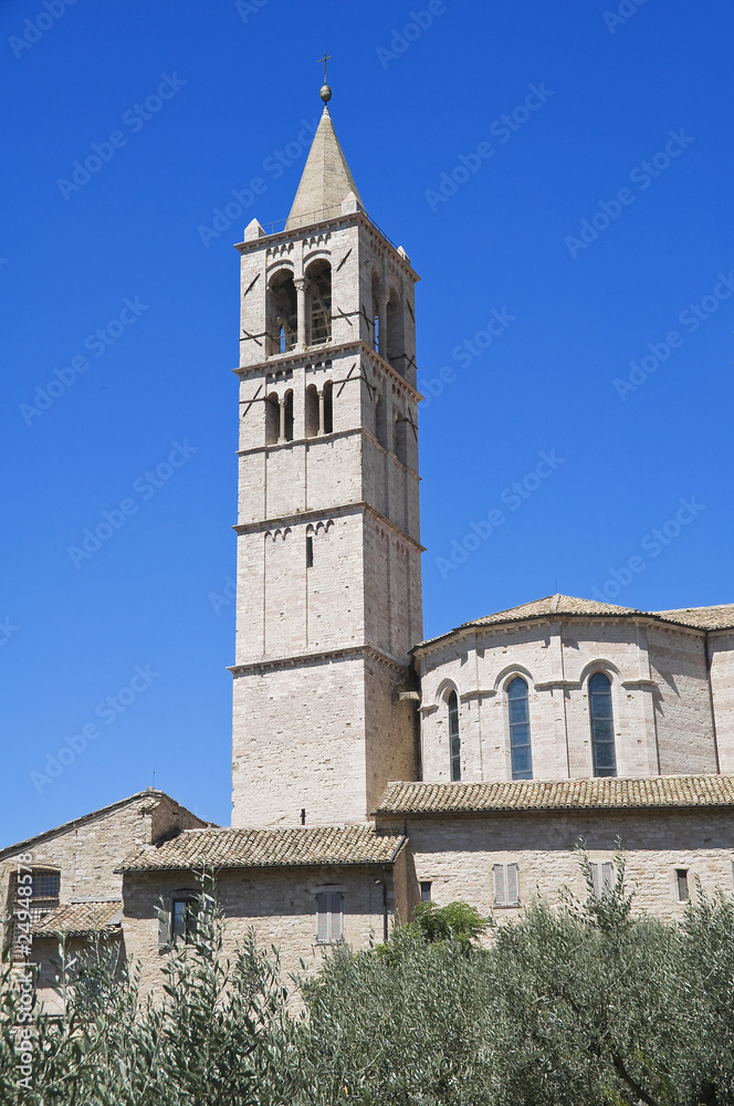 Basilica of St. Chiara. Assisi. Umbria.