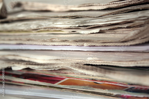 Stack of newspapers