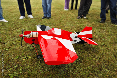 Aircraft model landed