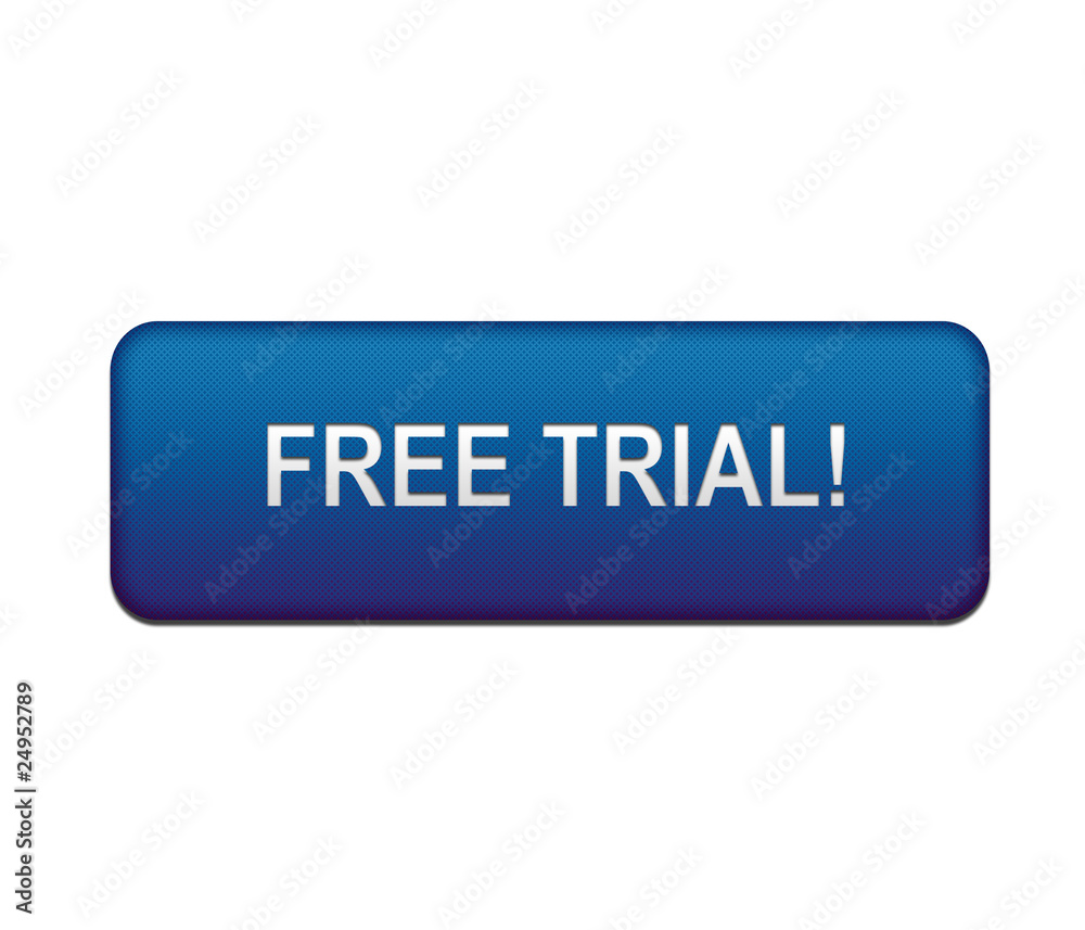 Boton azul FREE TRIAL! con textura Boton azul FREE TRIAL! con textura