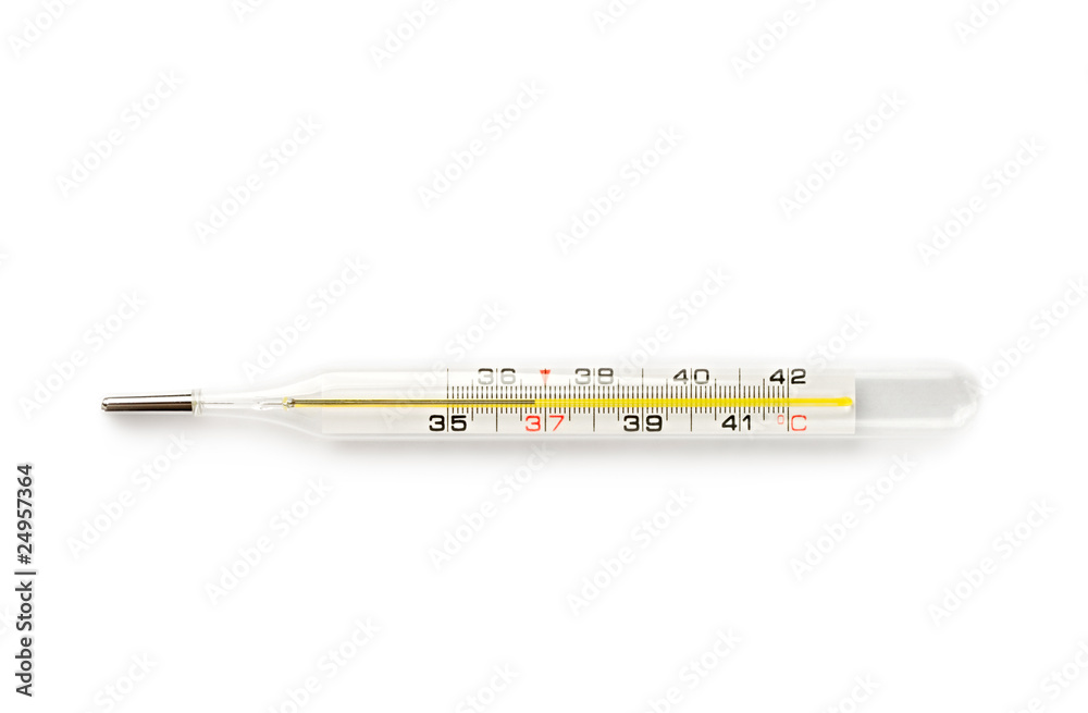 Thermometer isolated on the white background Thermometer isolated on the white background