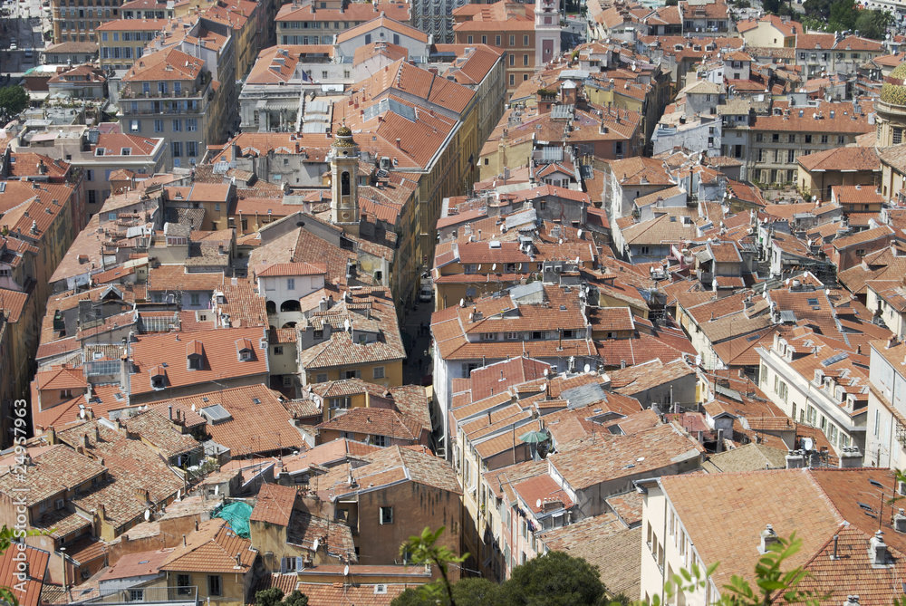 Rooftops of Nice. Cote d'Azur. France