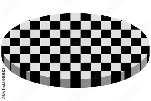 Canvastavla Button Zielflagge
