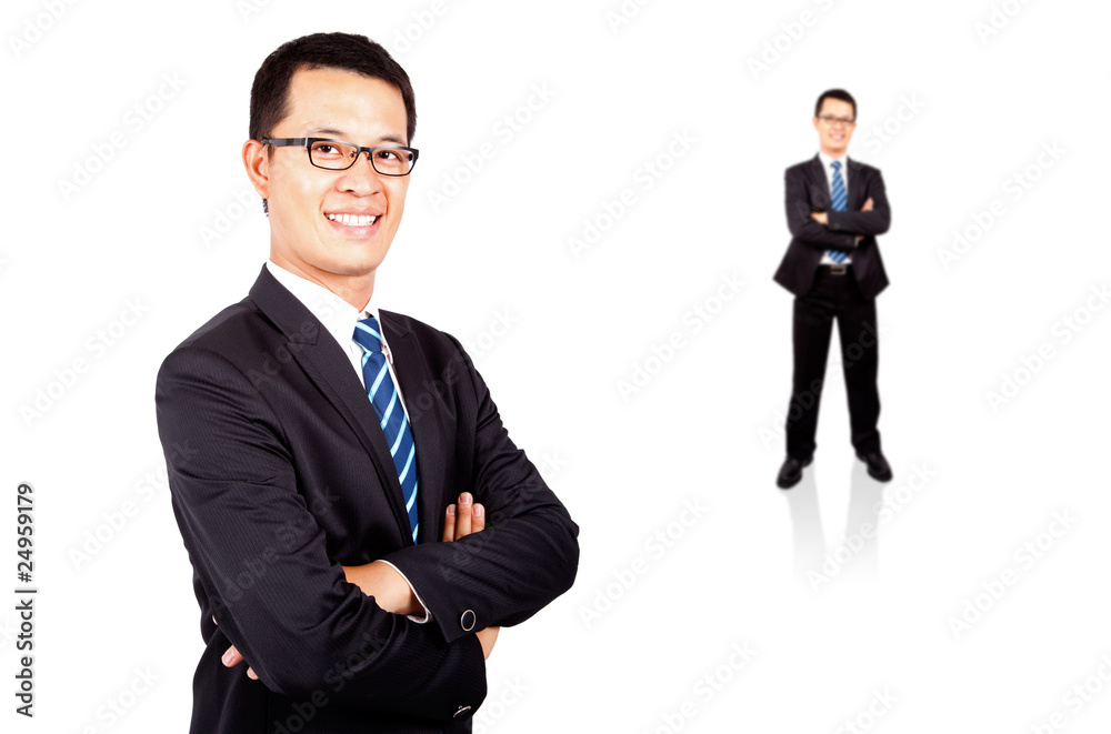 smiling young businessman smiling young businessman