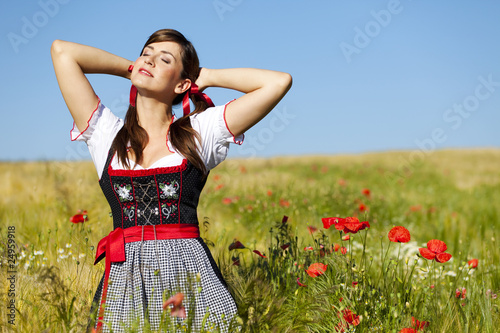 Photography Frau Erholung Natur Mohnfeld