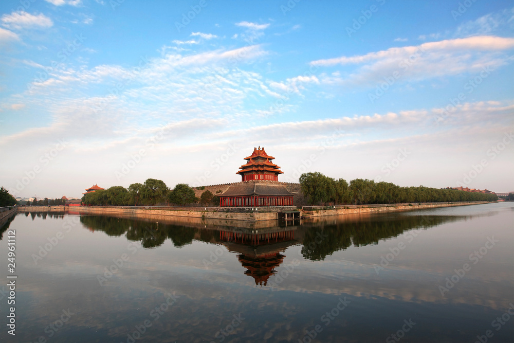 The Forbidden City at dusk