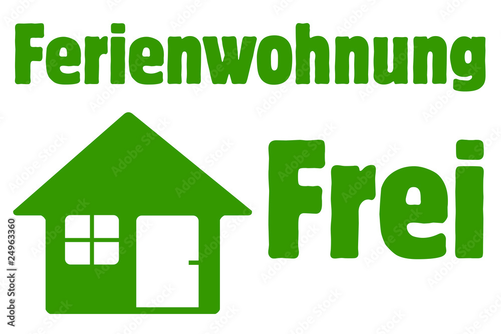 Fototapeta premium Ferienwohnung Frei