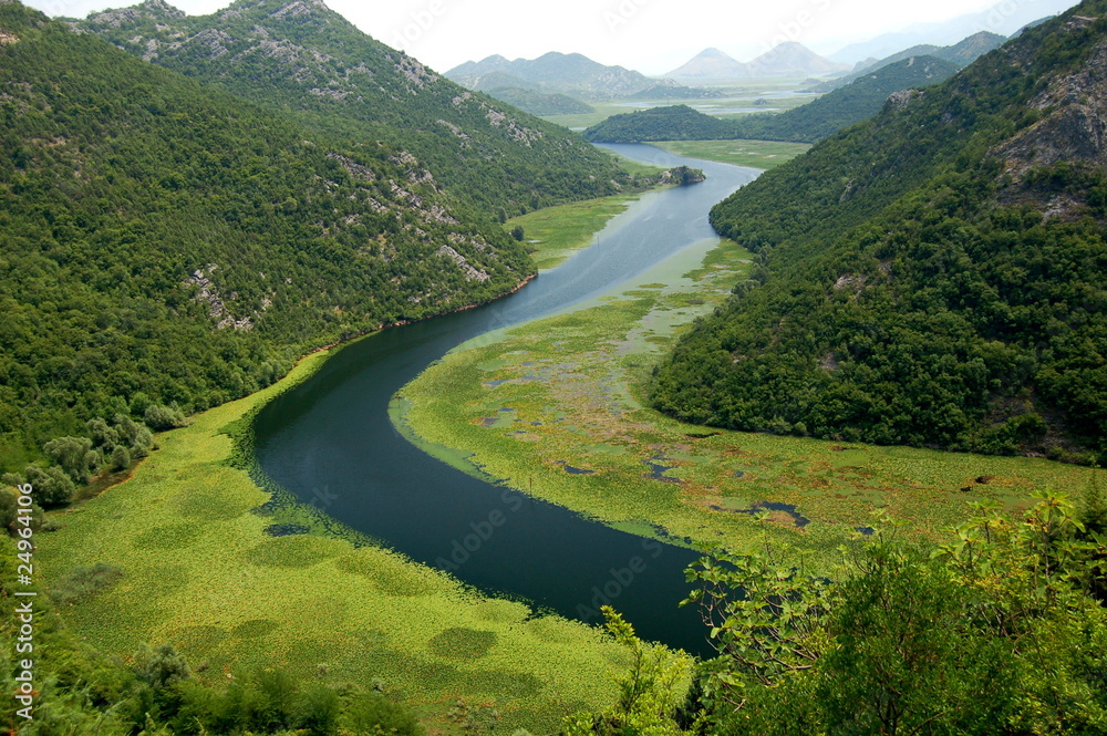Crnojevica river, Montenegro - obrazy, fototapety, plakaty 