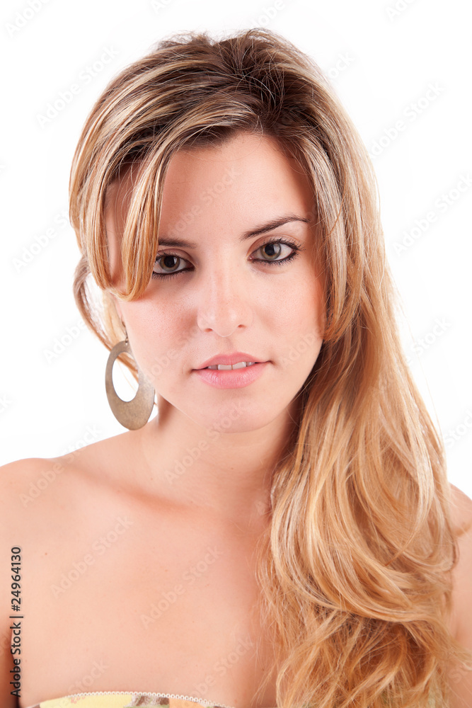 Fototapeta premium Young and beautiful woman posing