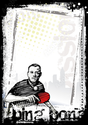 ping pong poster background