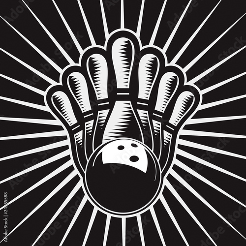 Bowling Ball Design Element Set 4