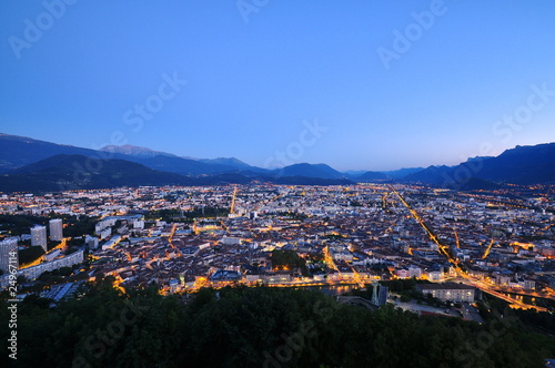 grenoble, vue de la bastille photo