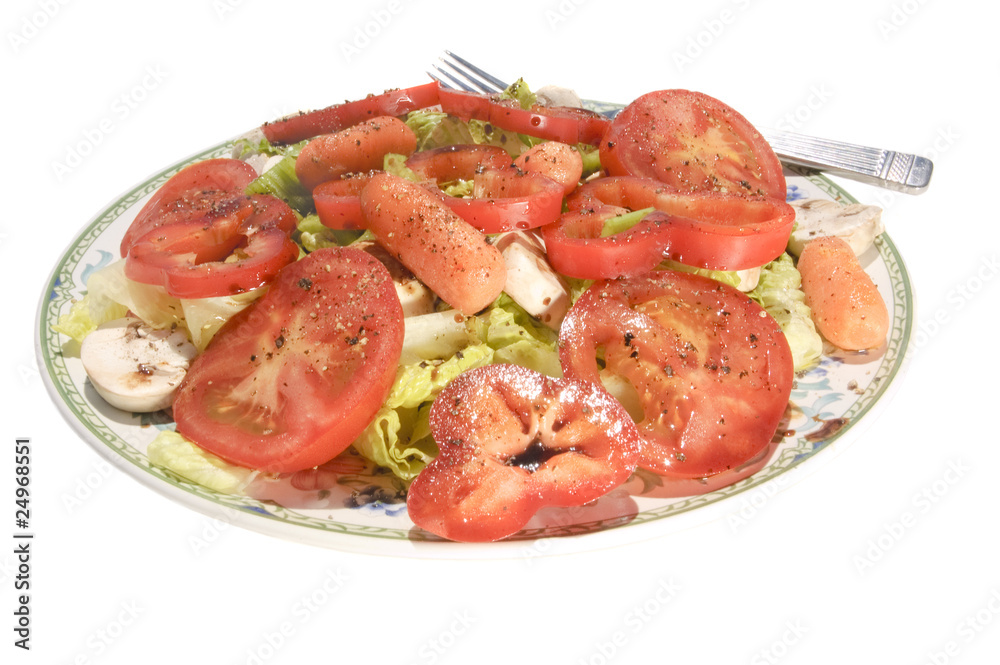 Fresh mixed salad for a healthy lunch, snack or dinner Fresh mixed salad for a healthy lunch, snack or dinner