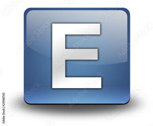 3D Effect Icon "Letter E"