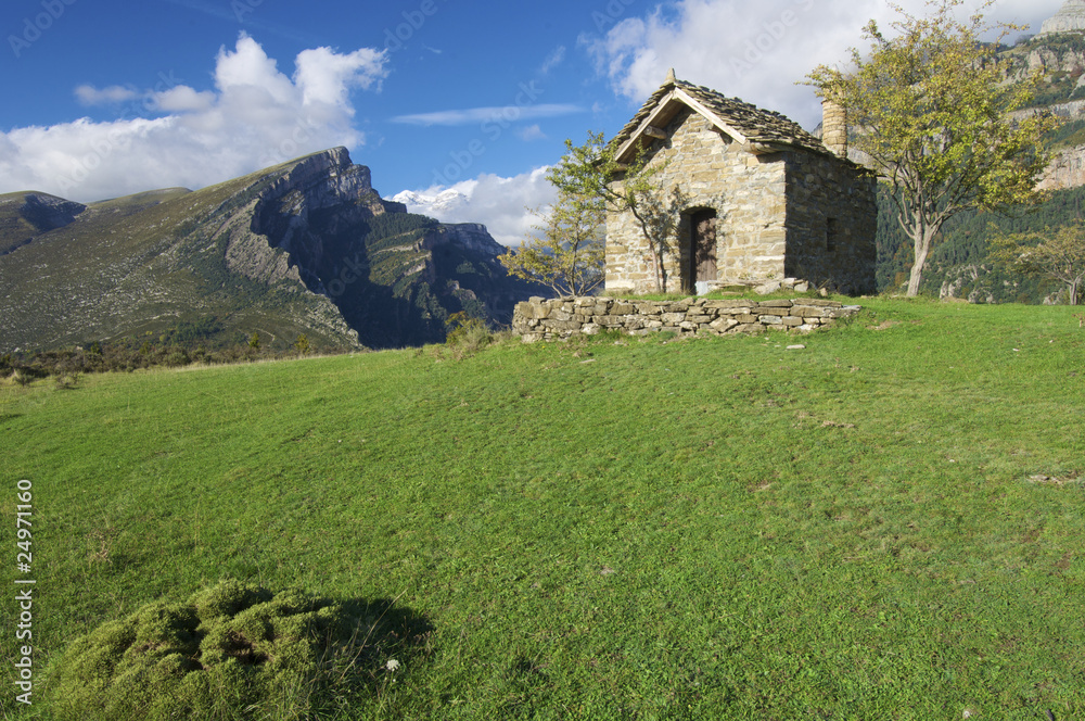 small shrine in Pyrenees