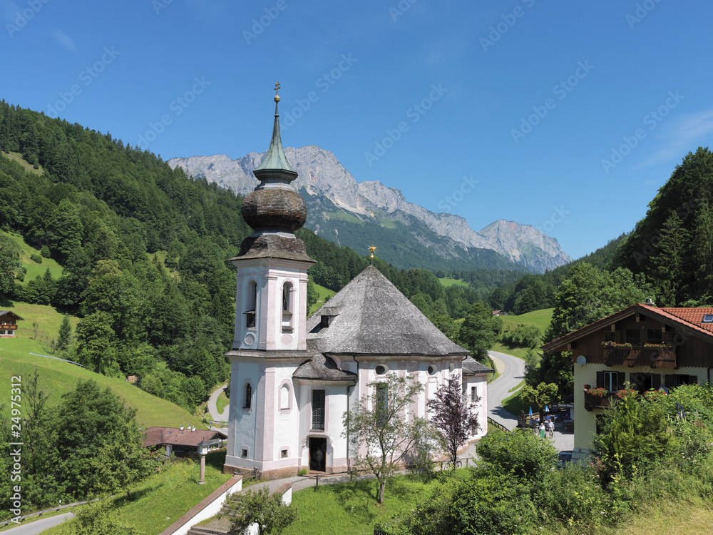 Bayern, Oberbayern, Ramsau, Kirche