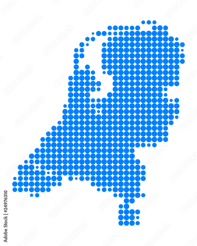 Fototapeta premium Karte der Niederlande