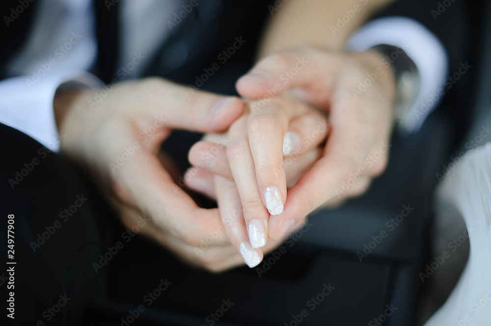 Men and women hands