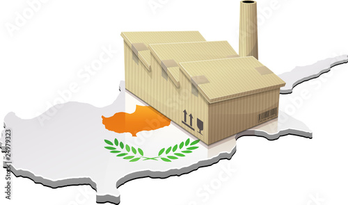 Chypre et usine délocalisée (détouré)