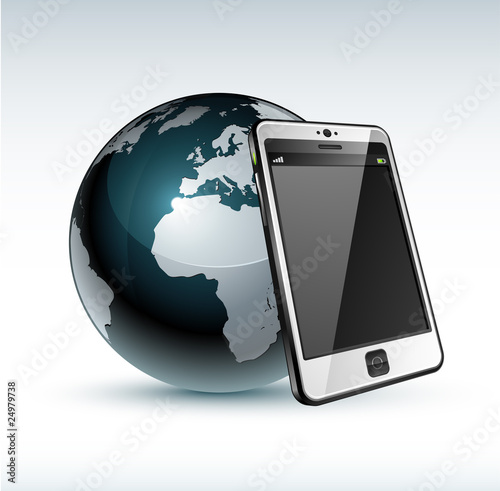 Concept communication téléphone portable