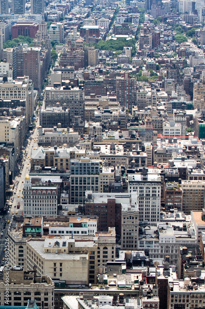 Urbane Bebauung von Manhattan